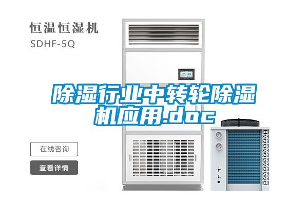 除湿行业中转轮91抖音免费看片应用.doc