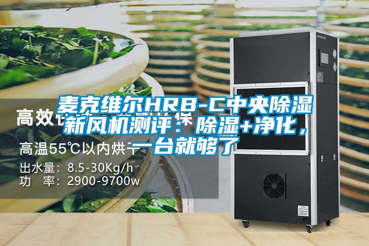 麦克维尔HRB-C中央除湿新风机测评：除湿+净化，一台就够了